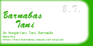 barnabas tani business card